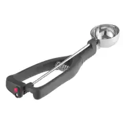 Ложка для мороженого для левшей Stöckel, чёрная, 1/30, ⌀49 мм — HENDI