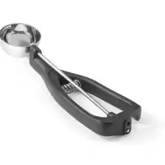 Ложка для мороженого для левшей Stöckel, чёрная, 1/30, ⌀49 мм — HENDI