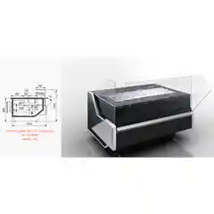 Витрина Missouri enigma MC 122 sushi/pizza OS 115-DBM - 1250