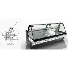 Витрина Missouri sapphire MK 115 patisserie PS 125-DLM - 937