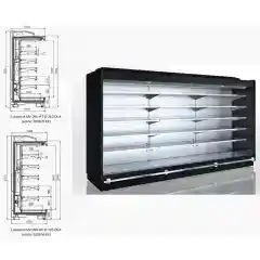 Витрина Louisiana MV 095 MT O 210-DLA - 1250