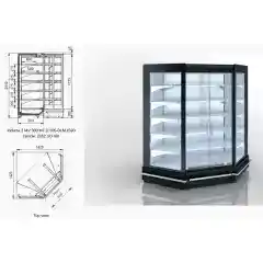 Витрина Indiana 2 MV 080 MT D 205-DLM - IS90