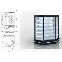 Витрина Indiana 2 MV 080 MT D 205-DLM - IS90
