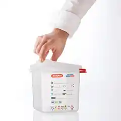 Контейнер полипропиленовый с герметичной крышкой, GN 1/4, H 150 мм.