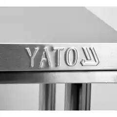 Стол из нержавеющей стали с полкой, 800×700×850 мм, YATO