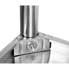 Стол из нержавеющей стали с полкой, 800×700×850 мм, YATO