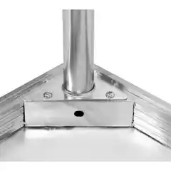 Стол из нержавеющей стали с бортиком и полкой, 800x600x850+100 мм, YATO