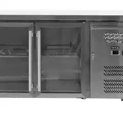 Холодильный шкаф/витрина для бутылок с 2 раздвижными дверями, 227 л, YATO