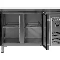 Холодильный шкаф/витрина для бутылок с 2 раздвижными дверями, 227 л, YATO