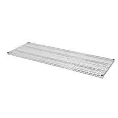 Перфорированная полка из хромированной стали для металлического стеллажа, 1520x457 мм