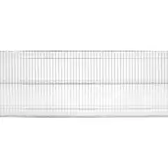 Перфорированная полка из хромированной стали для металлического стеллажа, 1520x457 мм