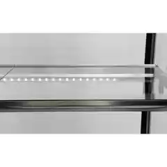 Холодильная витрина, 400 л, 900x800x1440 мм, черная, YATO