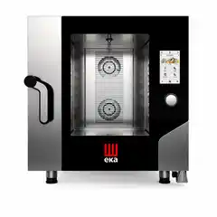 Пароконвекционная печь с бойлером Millenial Touch Screen Gastro на 7x GN 1/1, электрическая, с автоматической системой мойки, Tecnoeka, 400V/15000W, 730x849x(H)850mm