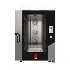 Печь пароконвекционная электрическая профессиональная TECNOEKA MILLENNIAL TOUCH SCREEN Bakery 6 уровней 600×400 мм, сенсорная панель TFT 7”, конвекция + пар, Airflowlogic / Humilogic / Drylogic, 30–270°C, 11,4 кВт, 380–400В, реверсивные вентиляторы