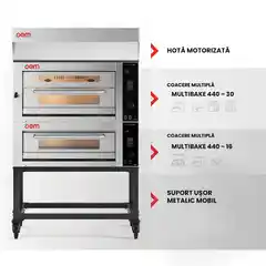 Многофункциональная статическая электрическая духовка MULTIBAKE 440 H16 EVO OEM