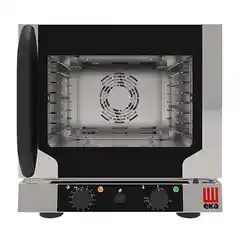 Конвекционная электрическая печь с прямым впрыском пара, 4 уровня 429×345 мм, электромеханическое управление, 100–260 °C, 3,15 кВт, подключение 220–230 В