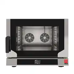 Конвекционная электрическая печь с прямым впрыском пара, 4 уровня 429×345 мм, электромеханическое управление, 100–260 °C, 3,15 кВт, подключение 220–230 В