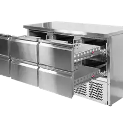 Холодильный стол 368 л с 6 ящиками, YATO