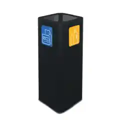 Мусорное ведро с 2 секциями STIL CASA, 60 л, 300x300x800 мм