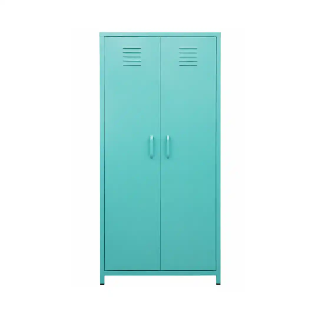 Metal Locker Cabinet with 2 Doors and Top Ventilation 760×500×1690 mm