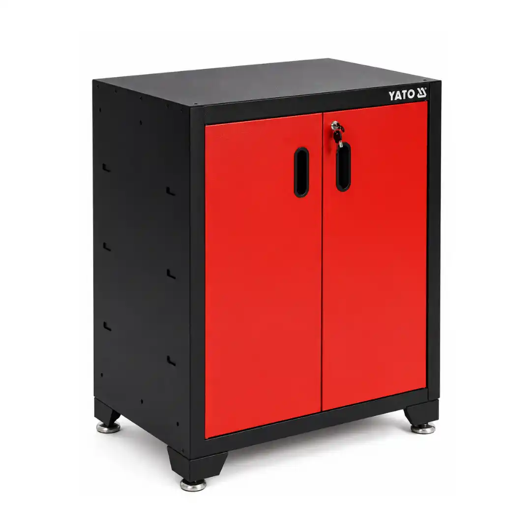 Metal tool cabinet with 2 doors