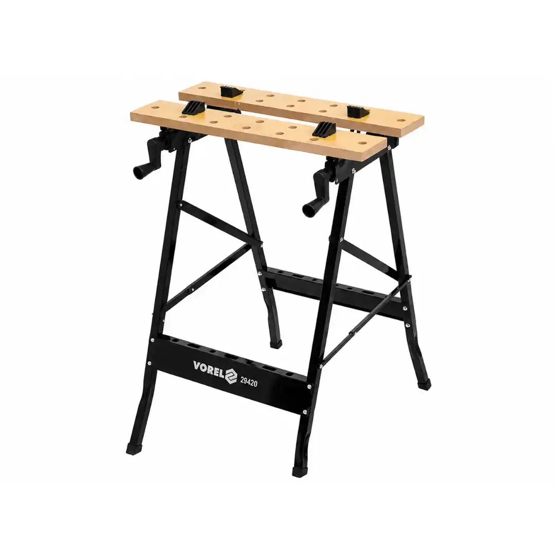 Banc de lucru pliabil cu blat de prindere