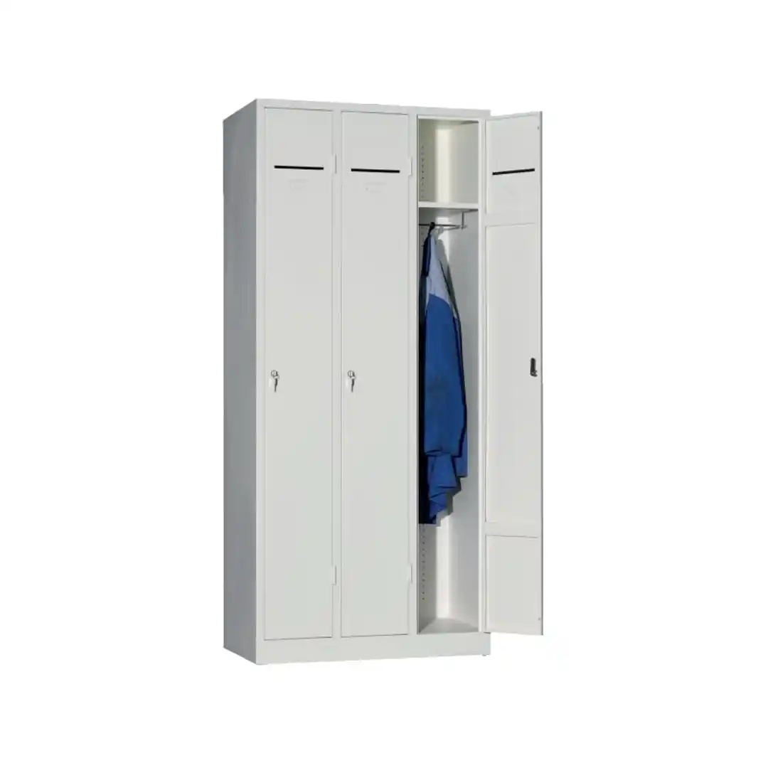 Dulap metalic pentru haine și genți, 3 uși, 1200×500×1800 mm