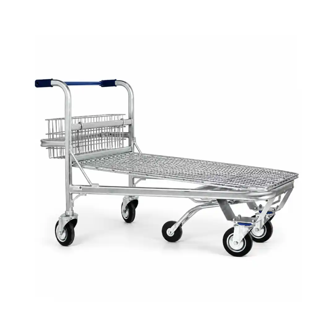 Cărucior pentru marfă grea de depozit DC1-4, 400 kg, 5 roți