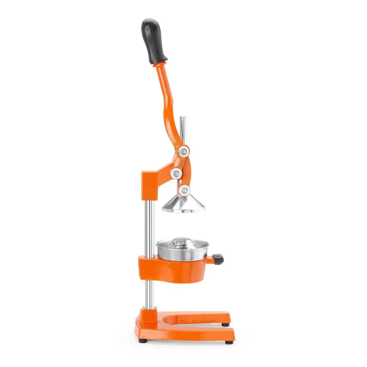 Lever juicer for citrus fruits and pomegranate with stainless steel bowl