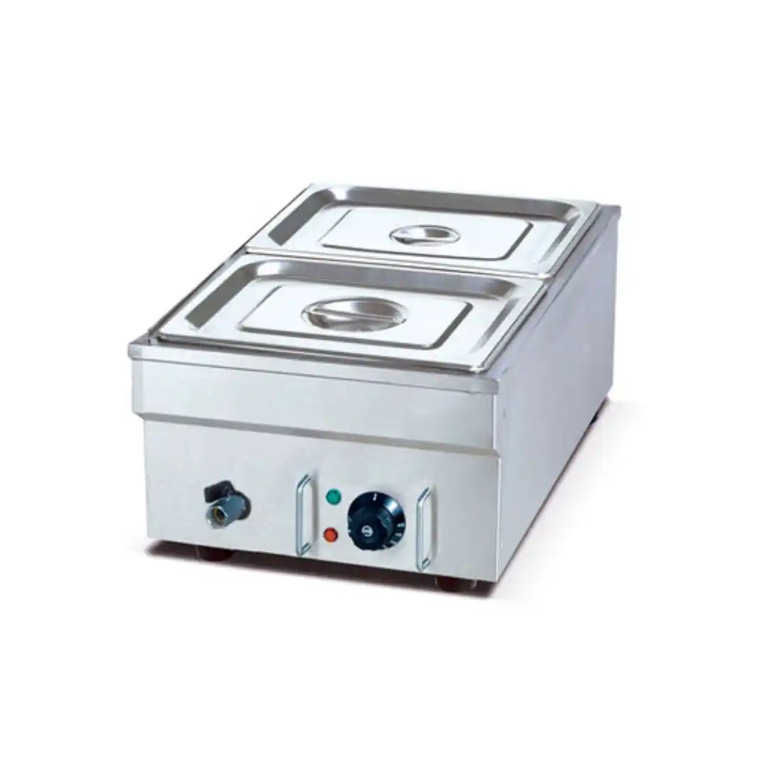 Электрическая водяная баня, GN 1/2×2, 30–85 °C, 0,8 кВт, 550×400×300 мм