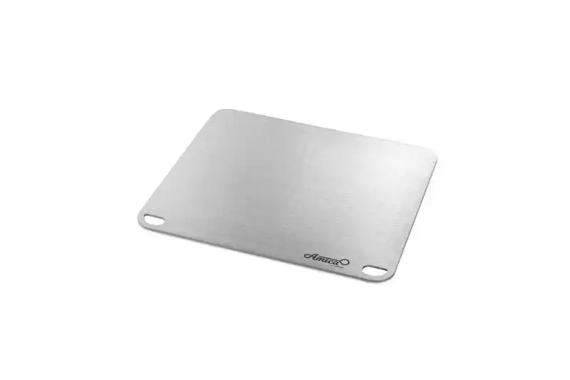 Placă pentru pizza 400x350 mm, din oțel inoxidabil