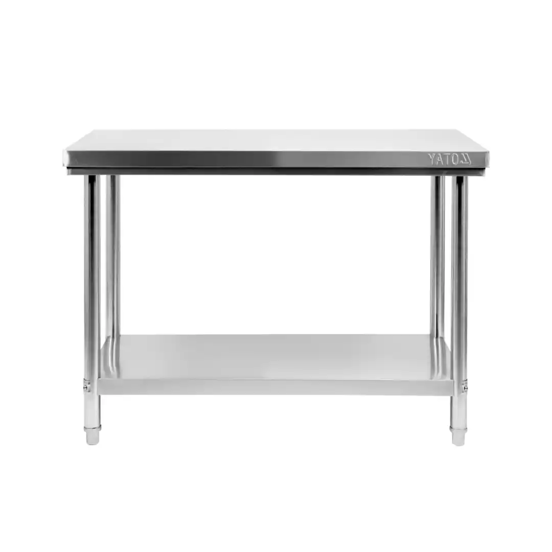 Masă de lucru din oțel inoxidabil cu poliță inferioară, 1200×700×850 mm