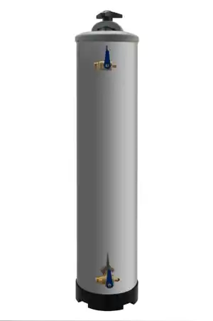DVA LT20 is a water softener designed to treat hard water before boiling to prevent scale buildup. This model connects directly to water-fed kitchen equipment, including ice makers, coffee machines, and dishwashers. Ideal for food service establishments.