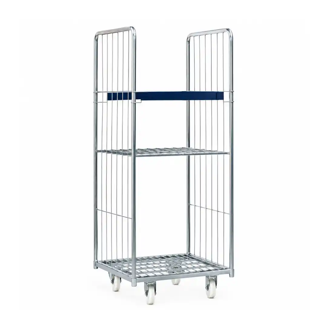 Carucior  rulou cu plasă de sârmă X2 (fără raft intermediar) 165x81x71