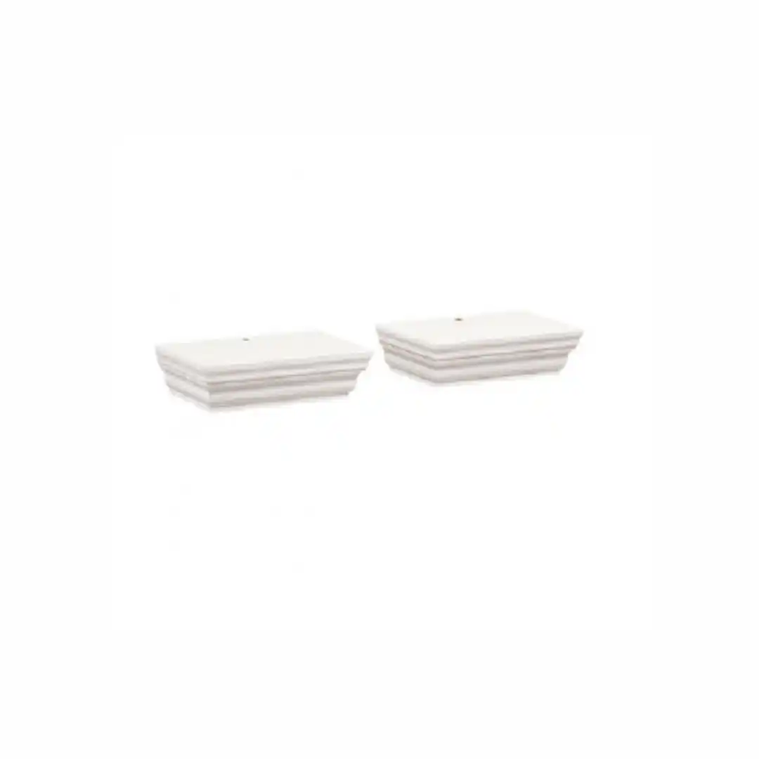 Shelf composed of 3 rows, white