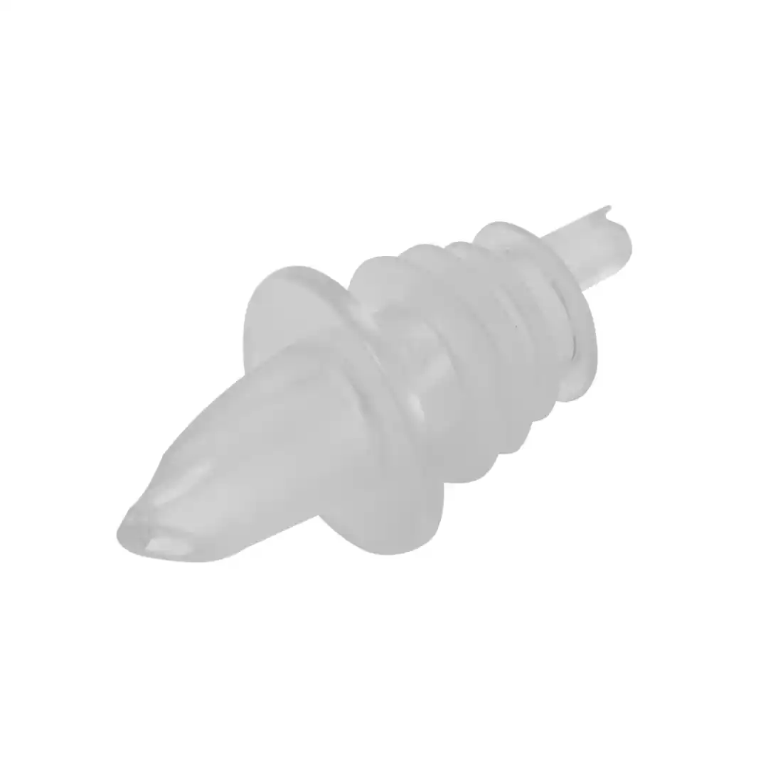 Bottle dispenser cap with tube, blue, polypropylene