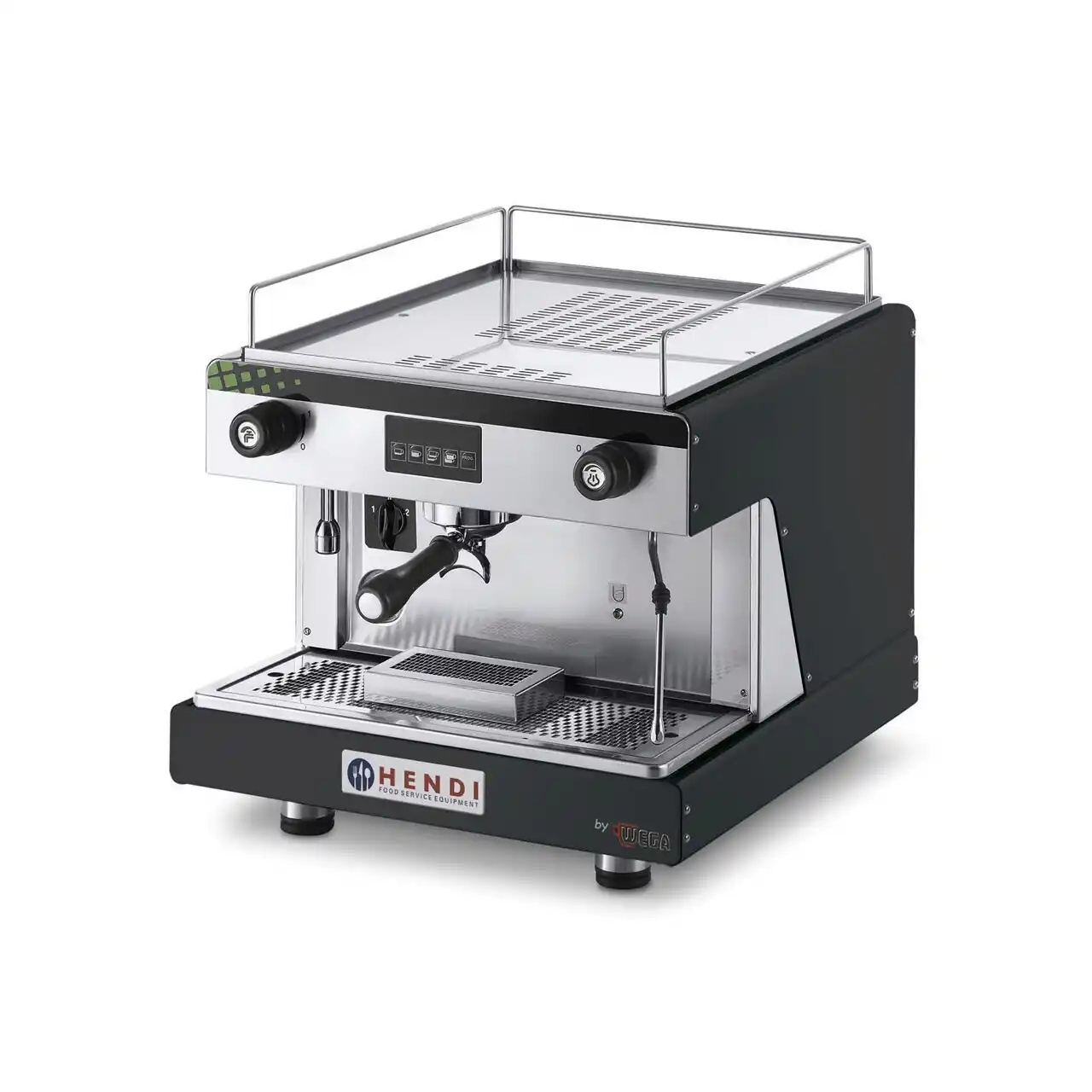 Espressor manual cu 1 grup, electronic, 5 l, 2900 W, negru, 530×555×515 mm