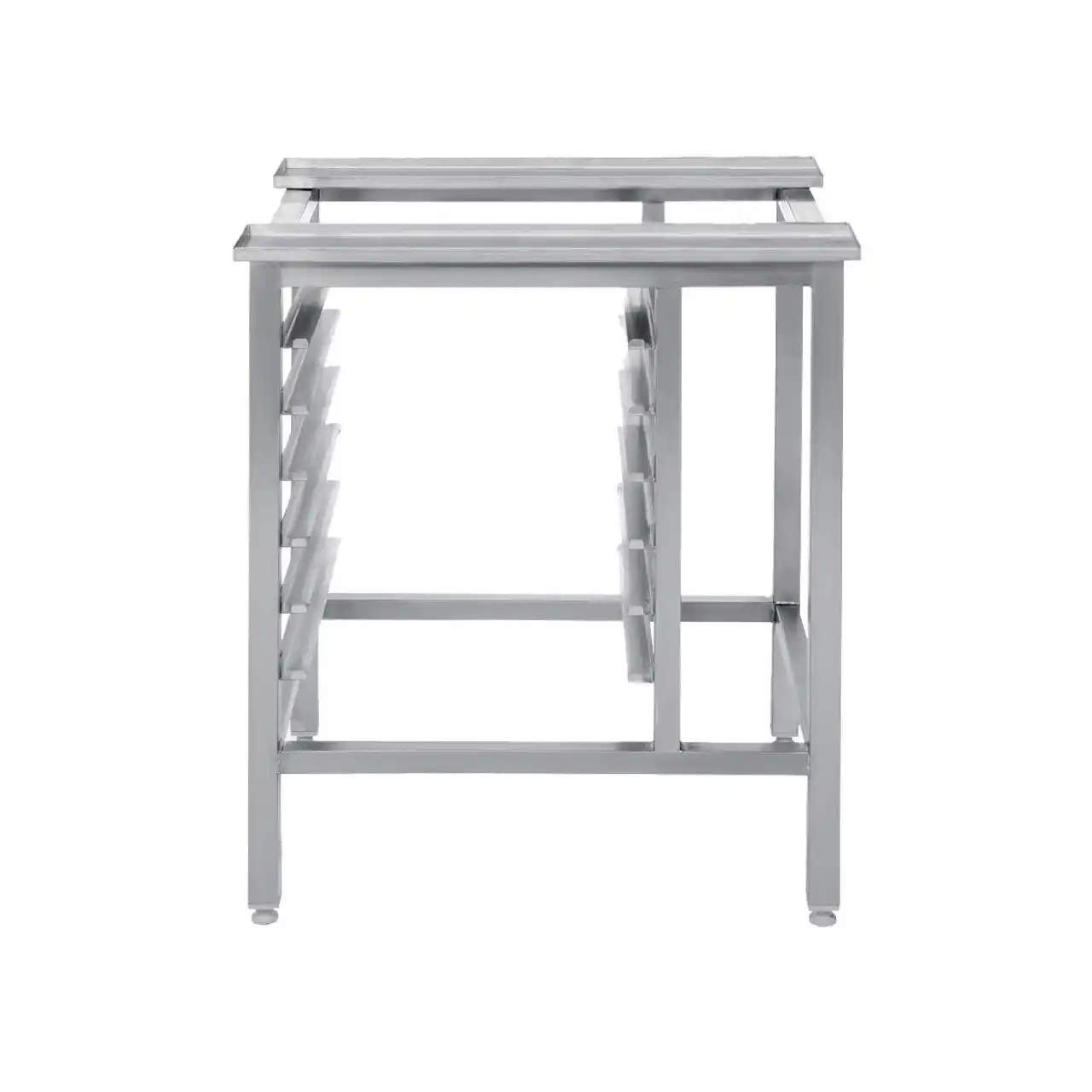 Suport de podea pentru cuptoare GN 2/3, 6 ghidaje, oțel inoxidabil, 590×480×700 mm