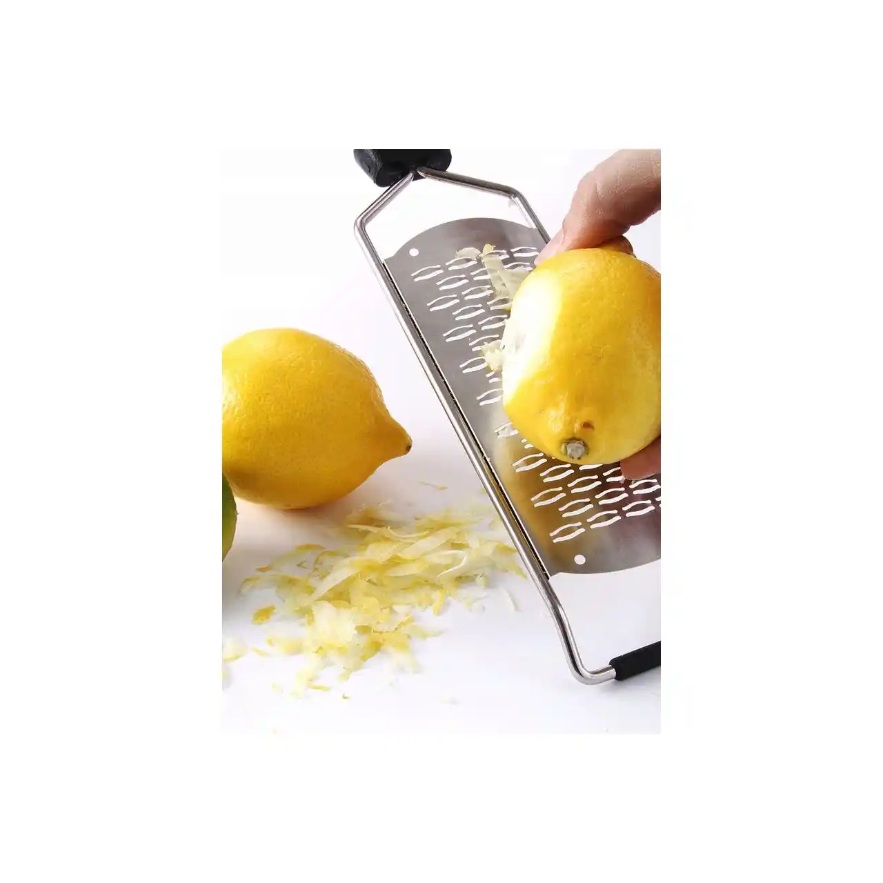 Плоские тёрки из нержавеющей стали с ручкой 65×135 мм, длина 315 мм