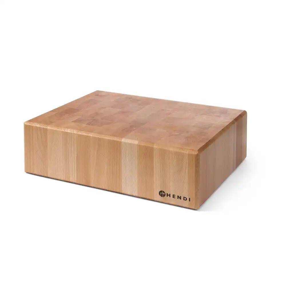 Hendi wooden chopping block without stand 500x400x(h)150 mm