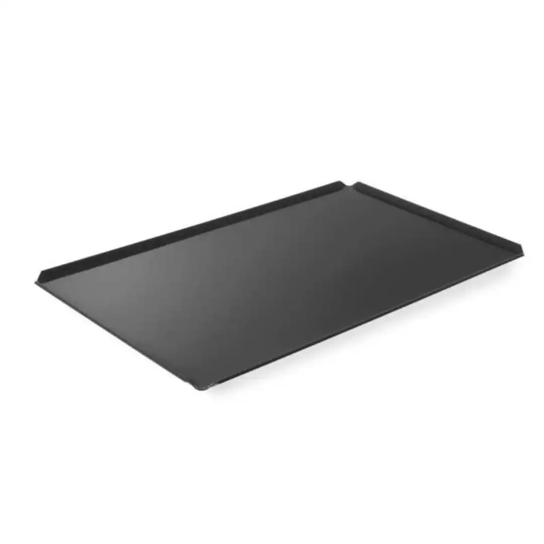 Aluminium GN 1/1 tray with non-stick coating and 4 rims 530×325 mm