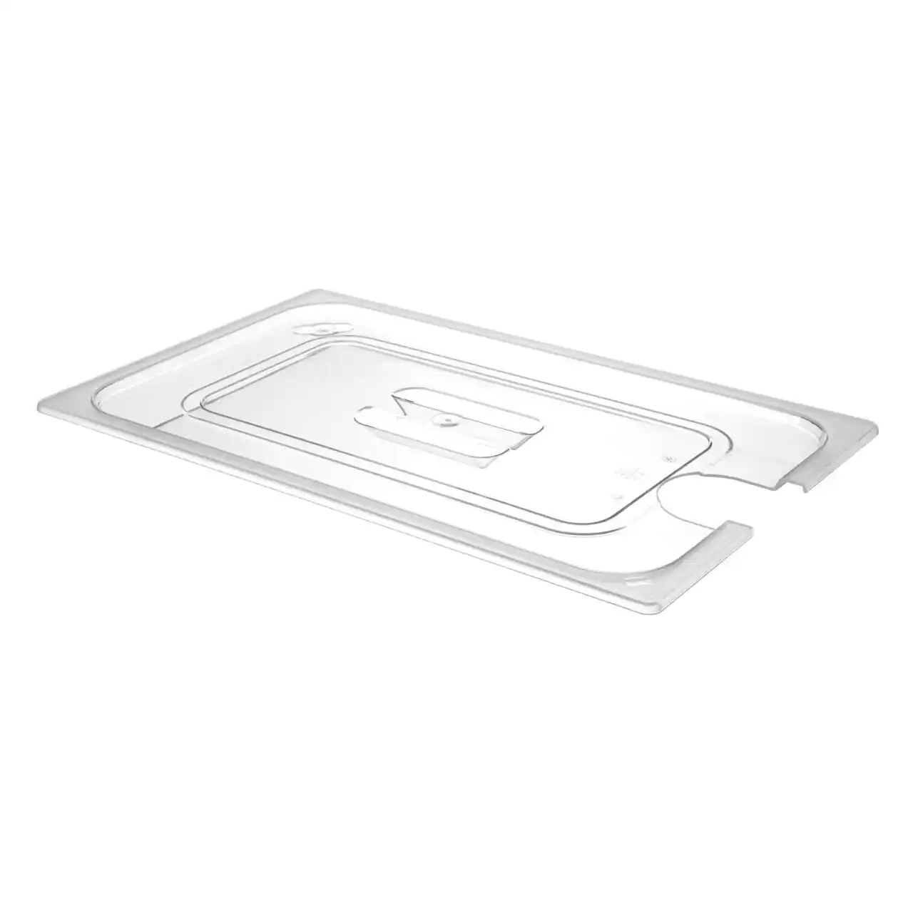 GN 1/1 Transparent Polycarbonate Lid with Sous-Vide Cut-Out