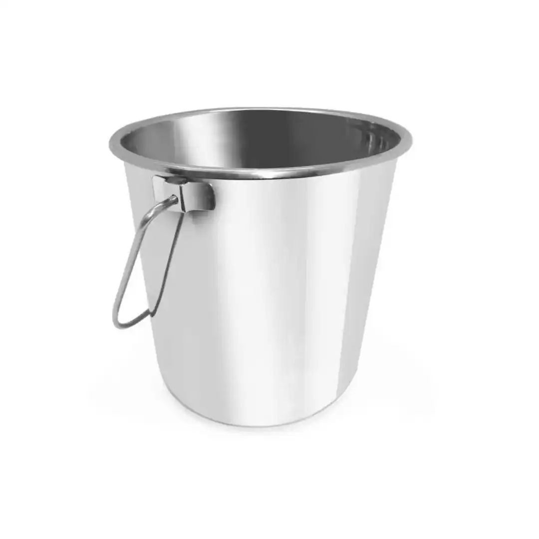 Stainless steel bucket 10 L Ø278×235 mm Budget Line
