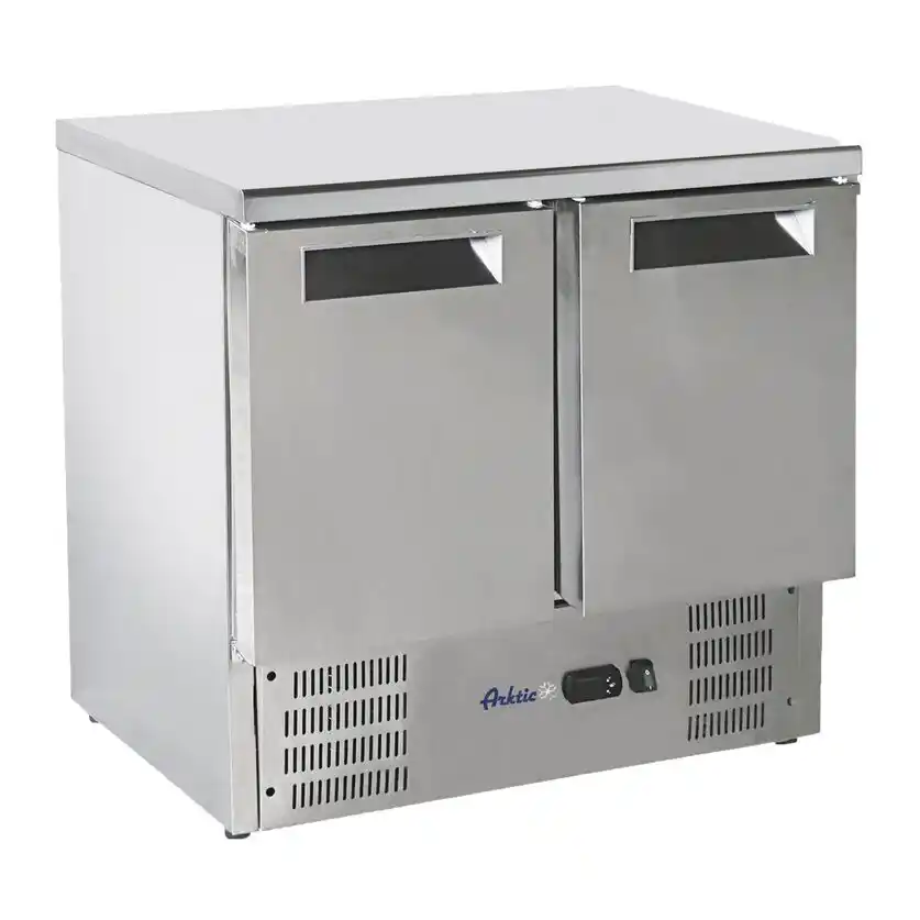 Masă frigorifică inox cu 2 uși 247 l 900×700×850 mm