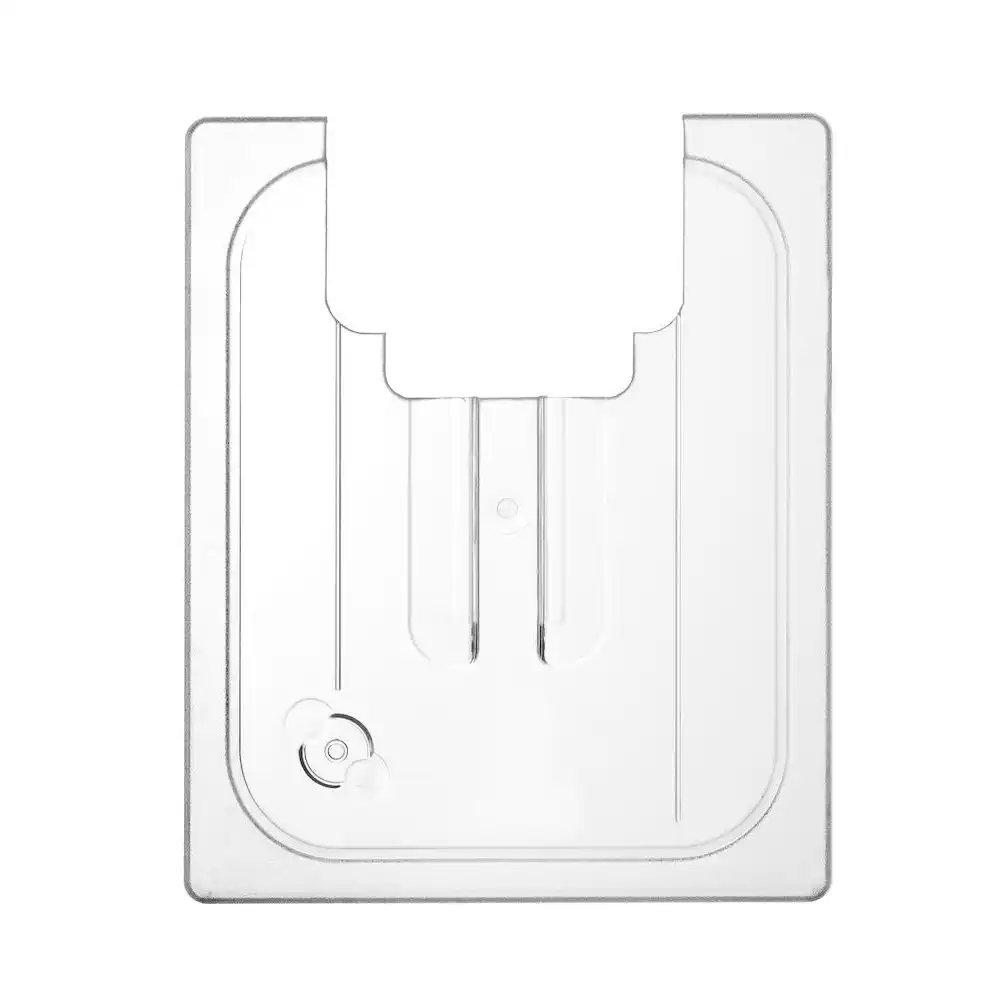 GN 1/2 lid with hole for sous-vide stick, transparent, 265 × 325 mm
