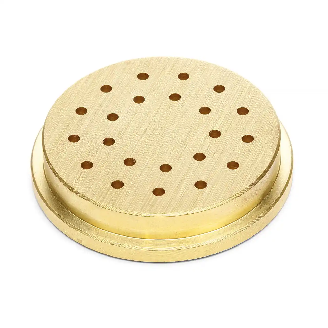 Matriță din alamă pentru extruder de paste Bigoli, 22 de orificii Ø3 mm