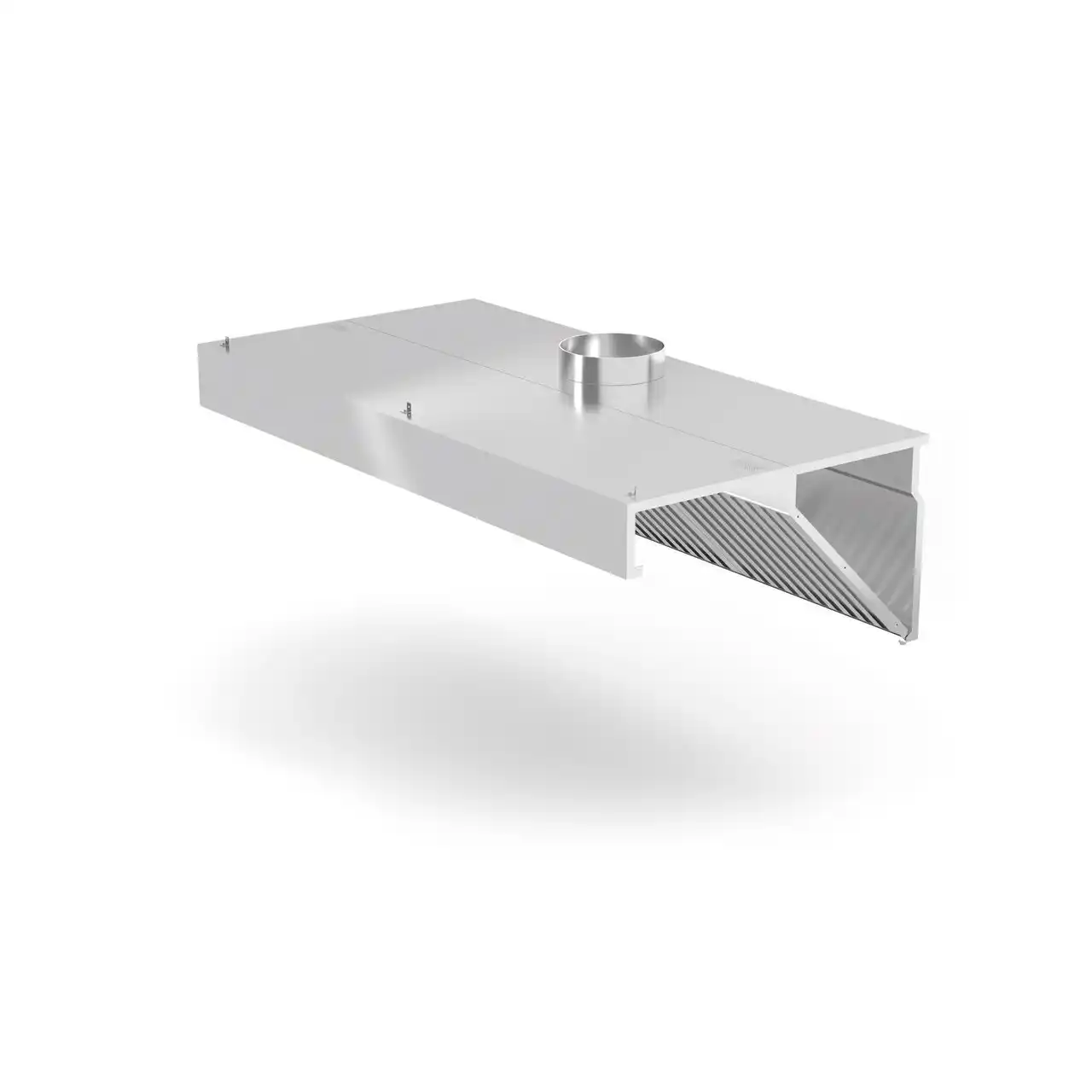 Hote profesionale de perete din inox AISI 430 pentru bucătării profesionale, adâncime 700 mm