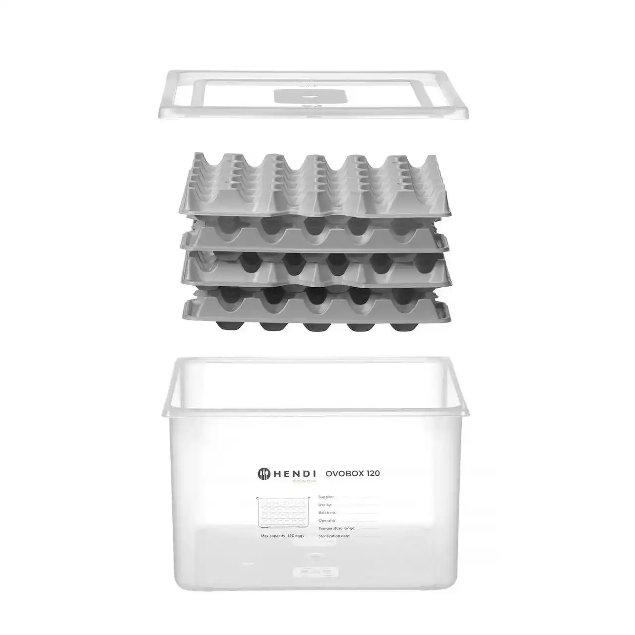 Set 4 tăvi pentru ouă pentru recipientul OVOBOX 120, pentru 120 de ouă