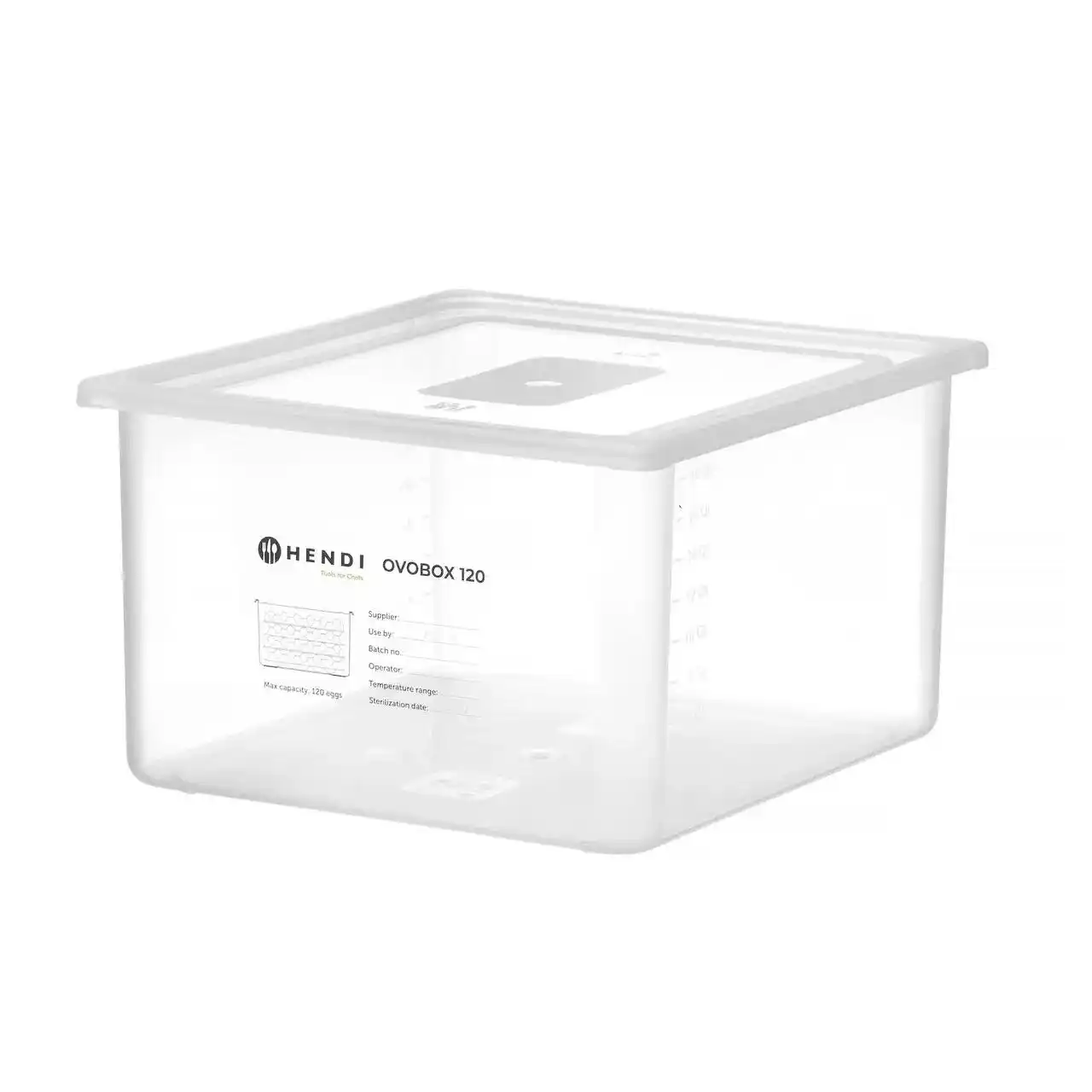 Recipient pentru depozitarea ouălor sterilizate cu 8 tăvi, 18 l