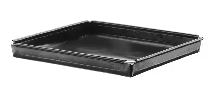 Tava pentru cuptoare cu convectie si microunde, antiaderenta, intarita, HENDI, neagra, 290x290x(H)20mm